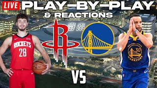 Houston Rockets vs Golden State Warriors  Live PlayByPlay amp Reactions [upl. by Nerrawed723]