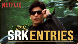 Shah Rukh Khans ICONIC ENTRY SCENES for 4 Mins Straight [upl. by Eetsirk]