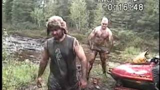 Roquemaure Abitibi ski doo dans bouette go in mud [upl. by Jarv534]