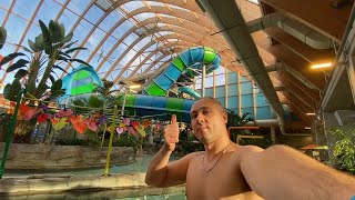 Kartrite Waterpark and resort full waterpark tour inside Monticello NY [upl. by Wanonah]