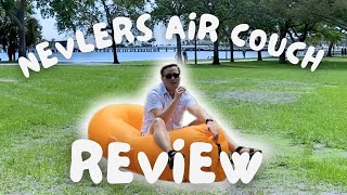 Nevlers Air Couch Inflatable Lounger Air Lazy Bag Inflatable Sofa Review [upl. by Sirromed]