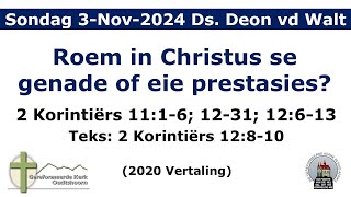 Erediens 3Oktober2024 Ds Deon van der Walt [upl. by Annahsirhc]