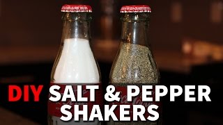 DIY Coke Bottle Salt amp Pepper Shakers [upl. by Ellehcil993]