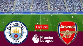 LIVE Manchester City vs Arsenal Premier League 2425 Full Match  Video Game Simulation [upl. by Aalst]