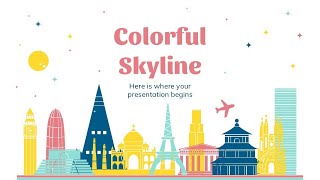 Colorful Skyline XL PowerPoint Template amp Google Slides Theme by GreatPPT [upl. by Melvena]