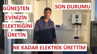 Güneşten evinizin elektriğini üretin balkonda kurduğumuz solar sistemin son durumu free energy [upl. by Llemrej]