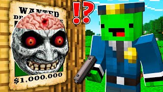 Why Creepy LUNAR MOON EATER is Wanted  MIKEY SWAT vs MOONexe in Minecraft   Maizen [upl. by Pavyer]