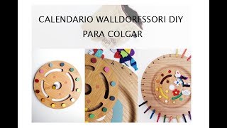 Calendario WALDORF MONTESSORI DIY para colgar BARATO Paso a paso [upl. by Lleroj]