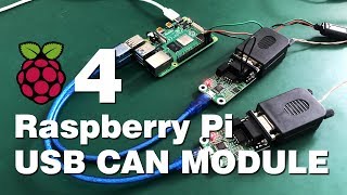 Raspberry Pi 4 USB to CAN Converter Industrial Communication Module [upl. by Kipton]