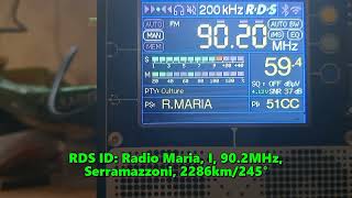 18072024 1610UTC Es Radio Maria I 902MHz 2286km [upl. by Enelrad921]