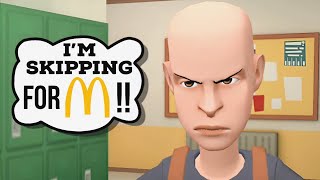 classic caillou skips school to go to McDonalds [upl. by Dynah]