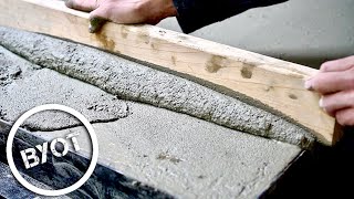 DIY Concrete Countertops  OUTDOOR KITCHEN COUNTERTOP [upl. by Otho]