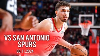 Alperen Şengün Highlights  Houston Rockets vs San Antonio Spurs  16 Sayı 5 Rib 4 Ast  6112024 [upl. by Weingarten]