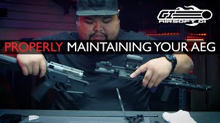 STOP DESTRUCTION  Basic AEG Maintenance Pt 1  Airsoft GI [upl. by Atirac]