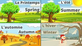 Les 4 saisons en anglais vocabulaire 👨‍🎓 [upl. by Bryce434]