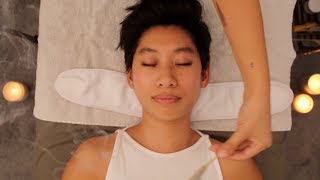 ASMR Facial with Whispers amp Sounds • deep relaxation and sleep [upl. by Seldan]