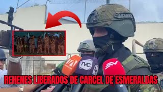 Liberan a más rehenes de la cárcel de Esmeraldas [upl. by Otreblanauj67]