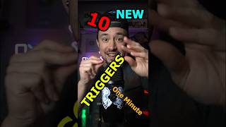 10 NEWer ASMR Triggers 1 minute [upl. by Airalav]