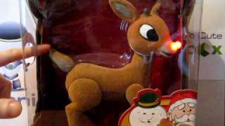 Rudolph the RedNosed Reindeer Talking Rudolph Deluxe Figure [upl. by Hiasi593]