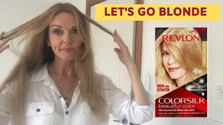 Dying My Hair at Home With REVLON COLORSILK Medium Ash Blonde 70 [upl. by Lauter]