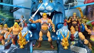 Top 10 MOTU Masterverse HeMan Figures Revolution Battle Armor Review [upl. by Watters]