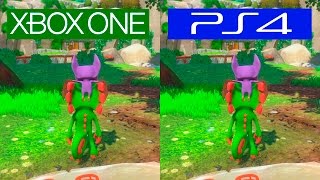 Yooka Laylee  PS4 VS ONE  GRAPHICS COMPARISON  Comparativa [upl. by Seena]