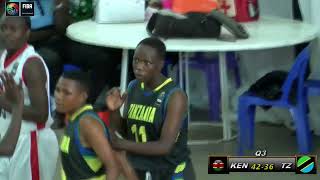 Kenya VS Tanzania Women FIBA U18 2024 Zone V Qualifier Highlights [upl. by Arin]