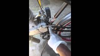 Motorized bicycle rear tires locked up [upl. by Llenram]