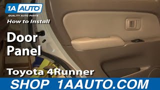 How To Remove Rear Door Panel 9602 Toyota 4Runner [upl. by Akenit]