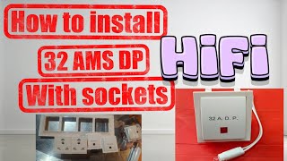 HOW TO INSTALL 32AMS DP WITH SOCKETS 💡 DP AUR SOCKETS KAISE FIT KAREN ✌️ [upl. by Eekcaj525]