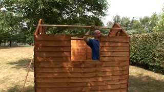 How to Build a 6x4 Forest Shed [upl. by Elleinad]