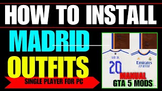 How to Install GTA Madrid Outfit Mod  HindiUrdu Tutorial 2024 [upl. by Keeryt]