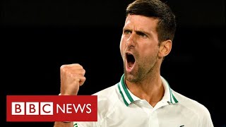 Novak Djokovic wins release from immigration detention in Australia  BBC News [upl. by Ahsenra]