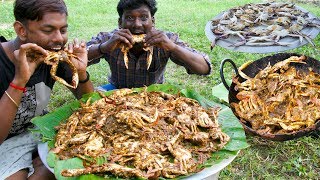 KING of CRAB Gravy Prepared By Grandpa  NANDU KULAMBU  Crab Village food recipe  Village Cooking [upl. by Assennev252]