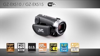 JVC GZEX515 camcorder specificaties [upl. by Kcirdde]