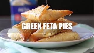 Greek feta pies with honey and oregano [upl. by Bee]