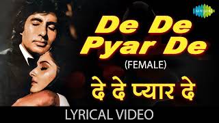 De De Pyaar De Full 4K Video  Sharaabi  Amitabh Bachchan Jaya Prada  Kishore Kumar [upl. by Lougheed]