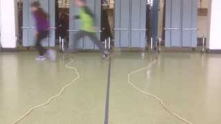 Learning to Leap Crossing Imaginary River UMS PE [upl. by Anselmi368]