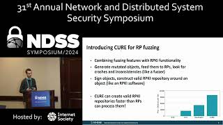 NDSS 2024  The CURE to Vulnerabilities in RPKI Validation [upl. by Wilbert319]