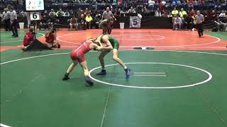 114 lbs 2015 OAC JH State Championships Michael North vs Logan Heil [upl. by Isyak939]