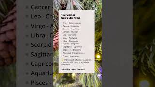 Your Zodiac Signs Strengths [upl. by Anilem]