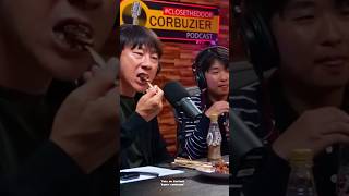 Moment coach shin taeYong makan sate kambing closethedoor shintaeyong deddycorbuzier shorts [upl. by Corbie]