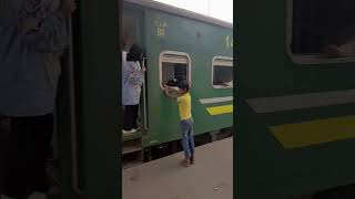 Green line train Cabins interchange with rehman Baba Express viralshorts shorts [upl. by Aryek]