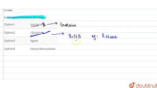 A nonproteinaceous enzyme is  11  BIOMOLECULES  BIOLOGY  PRADEEP  Doubtnut [upl. by Bronny]