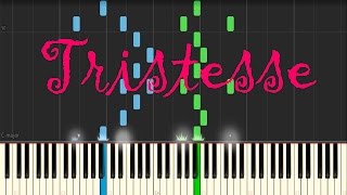 Tristesse  Synthesia Piano Tutorial  Vadim Kiselev [upl. by Zerla]