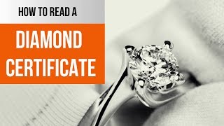 How to read a diamond certificate  Finally easy to understand [upl. by Niltiac]