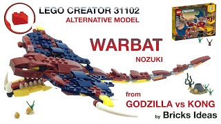 Lego Warbat оr Nozuki Monster MOC  Godzilla vs Kong  Lego Creator 31102 alternative build tutorial [upl. by Lexie680]