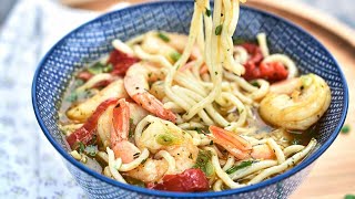 Recette  Ramen aux crevettes [upl. by Giule]