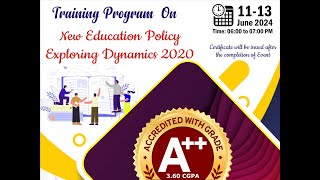 Day1 New Education Policy Exploring Dynamics 2020 [upl. by Starr]