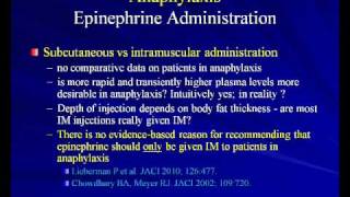 Anaphylaxis and the use of Epinephrine Richard Nicklas MD [upl. by Athalla585]